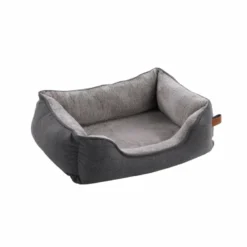 Flamingo Carlota Rectángulo Gris Claro Cama Cuna Para Perros