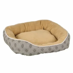 Flamingo Corvara Rectángulo Marrón Cama Cuna Para Perros