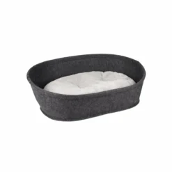 Flamingo Xepp Ovalado Gris Oscuro Cama Cuna Para Perros