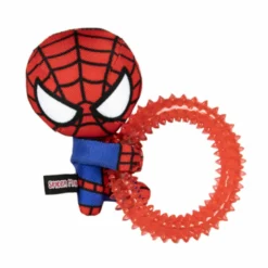 DC Disney Marvel Anillo Mordedor Con Spider-Man De Peluche Para Perros