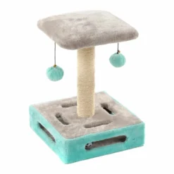 Flamingo Árbol Rascador Turquesa Y Gris Para Gatos